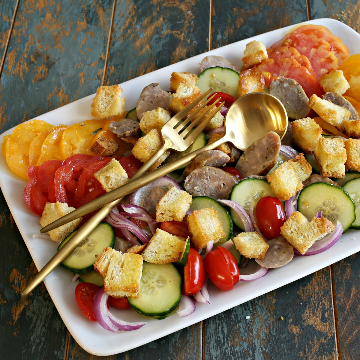 Sausage Panzanella Salad